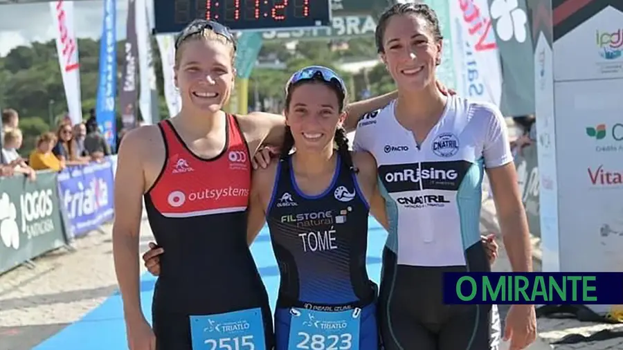 João Nuno Batista e Maria Tomé venceram individualmente na última etapa da Taça de Portugal de Triatlo.