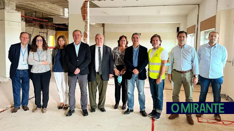 Visita às obras das novas instalações no Hospital de Abrantes