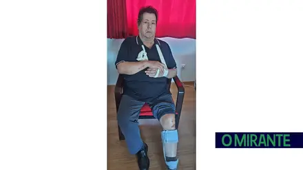 José Manuel Matos ficou com ferimentos na cabeça devido à queda. fotoDR