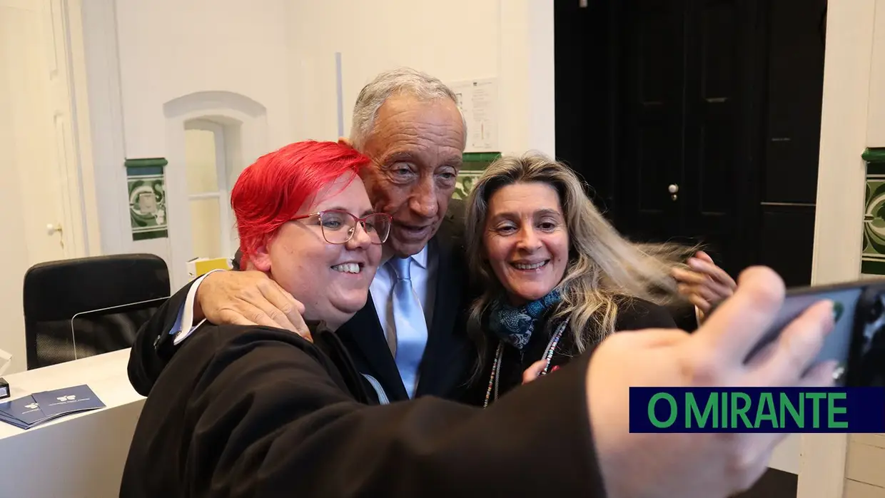 As “selfies” de Marcelo em Abrantes