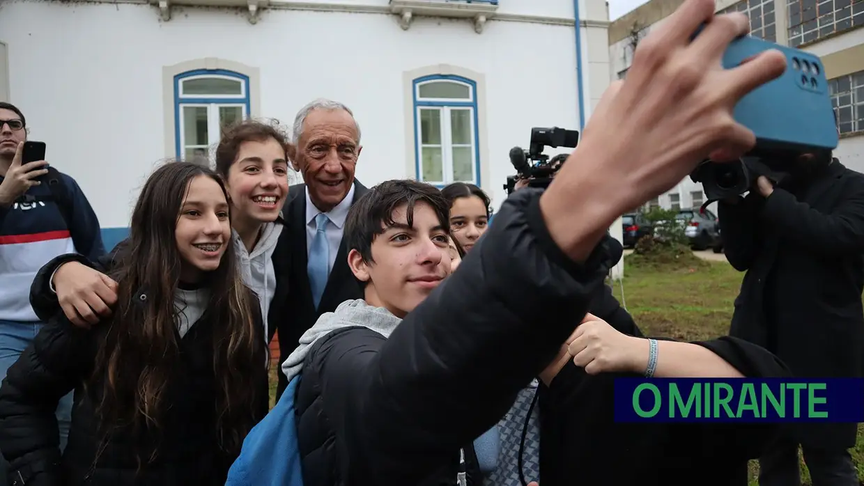 As “selfies” de Marcelo em Abrantes