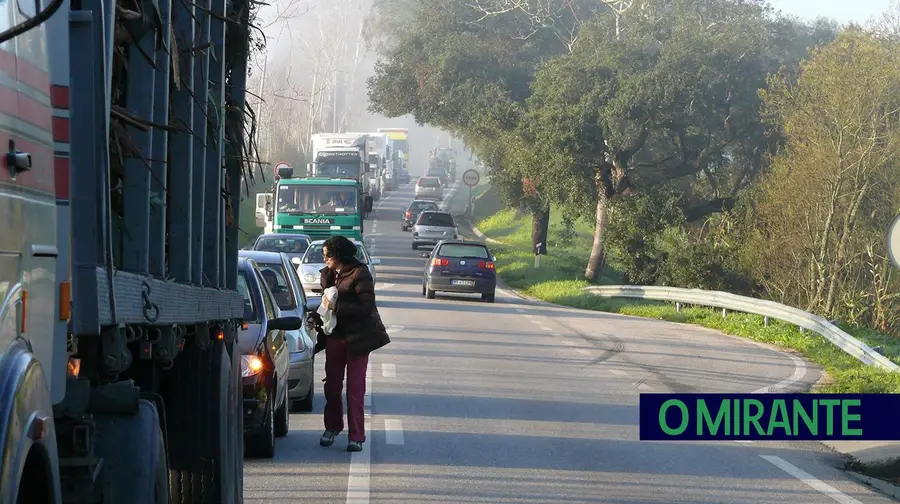 Filas de duas horas de espera na Ponte da Chamusca