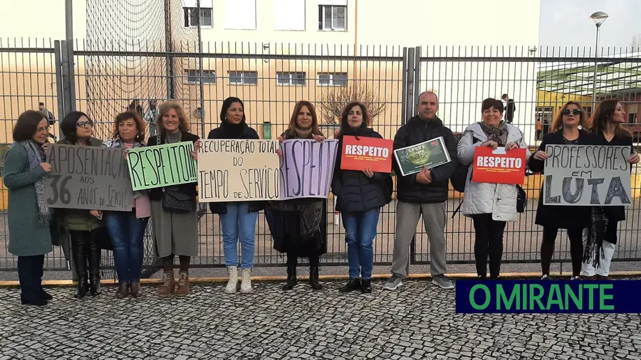 Professores de Rio Maior manifestaram-se por melhores condições de trabalho