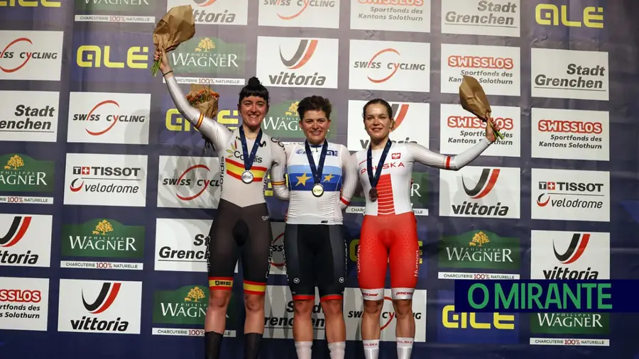 Ciclista Maria Martins é campeã europeia de scratch