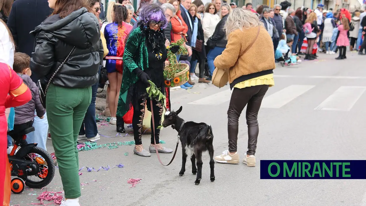 Centenas de foliões no Carnaval de Samora Correia