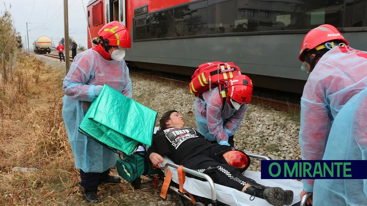 Caracterização das vítimas em simulacro de acidente ferroviário é fundamental