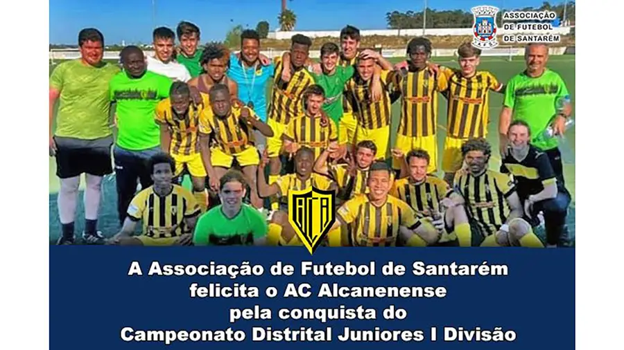 Alcanenense vence distrital de juniores em futebol Alcanenense vence distrital de juniores em futebol