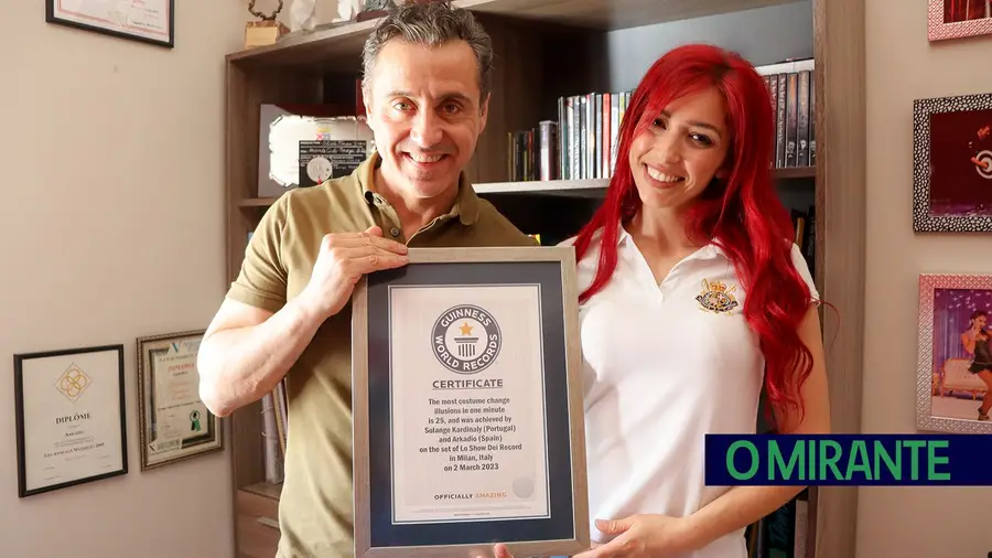 A magia de Solange e Arkadio entrou no Guinness Book A magia de Solange e Arkadio entrou no Guinness Book