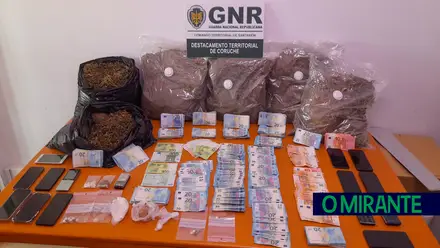 Suspeitos de tráfico de droga no concelho de Benavente em prisão preventiva