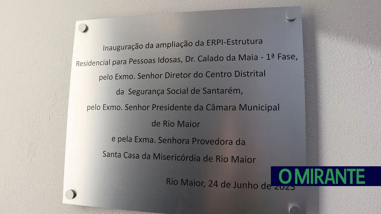 Santa Casa da Misericórdia de Rio Maior inaugurou ampliação do lar