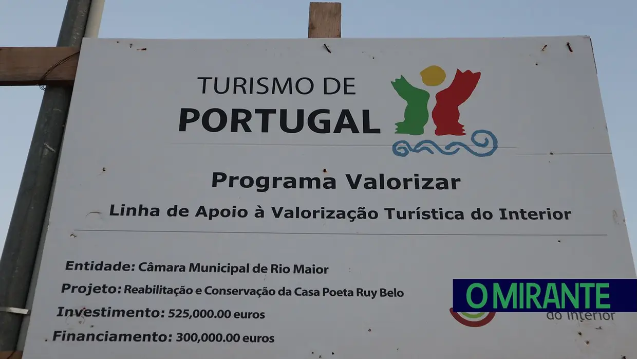Obras na Casa Poeta Ruy Belo são carga de trabalhos em Rio Maior