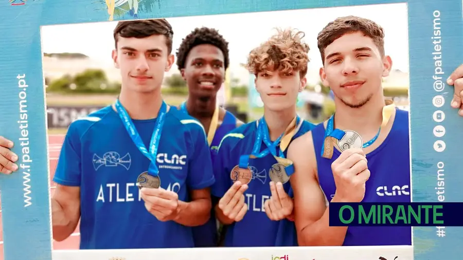 CLAC Entroncamento com dois pódios no nacional sub-18 em atletismo