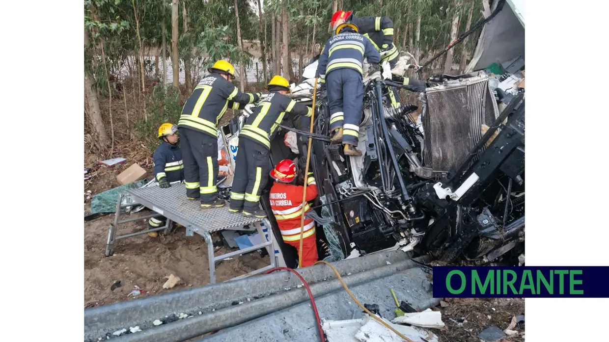 Acidente com três camiões causa dois mortos e três feridos na EN10