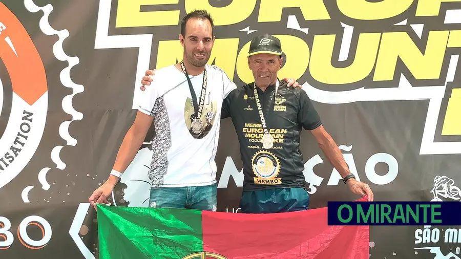 Pai e filho de Alcanena são campeão e vice-campeão europeu de 24h BTT