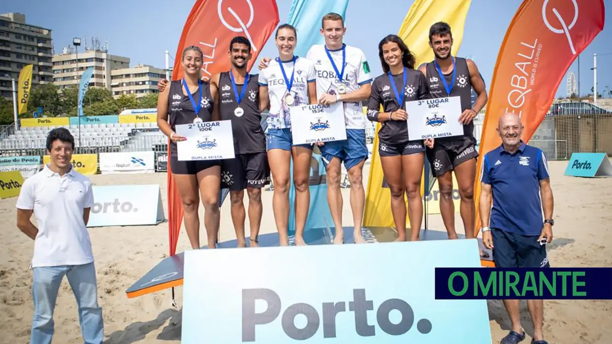 Dupla dos “Caixeiros” de Santarém vence no Circuito Nacional de Beach Teqball