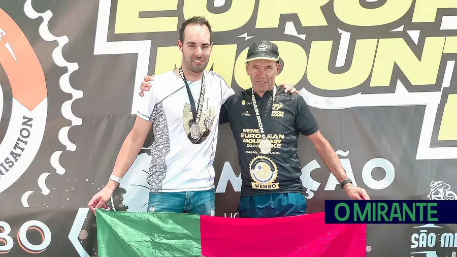 Pai e filho de Alcanena são campeão e vice-campeão europeu de 24h BTT