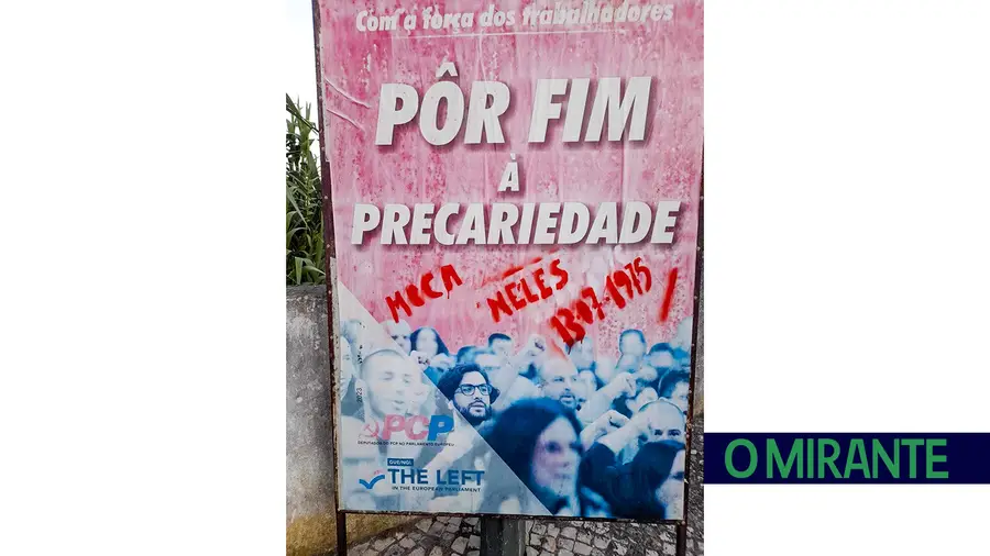 PCP denuncia ameaças e vandalizações em Rio Maior