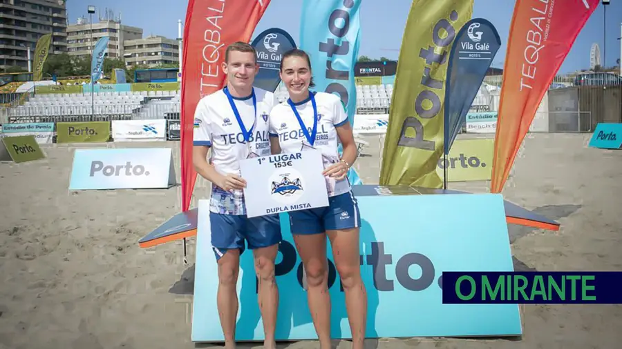 Dupla dos “Caixeiros” de Santarém vence no Circuito Nacional de Beach Teqball