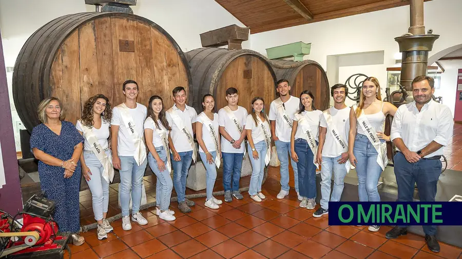 Os jovens que vão subir ao palco da gala de eleição do Rei e Rainha das Vindimas do concelho do Cartaxo