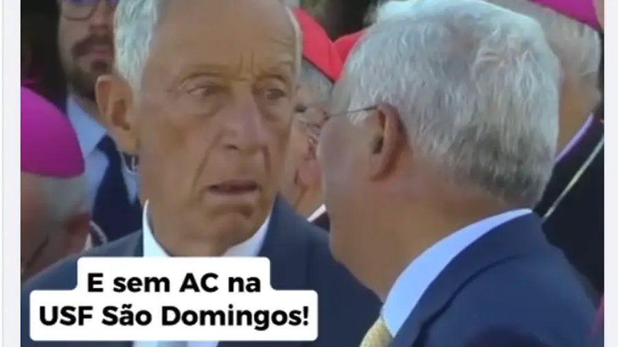 Enfermeira usa imagem do Presidente da República para criticar falta de ar condicionado Enfermeira usa imagem do Presidente da República para criticar falta de ar condicionado
