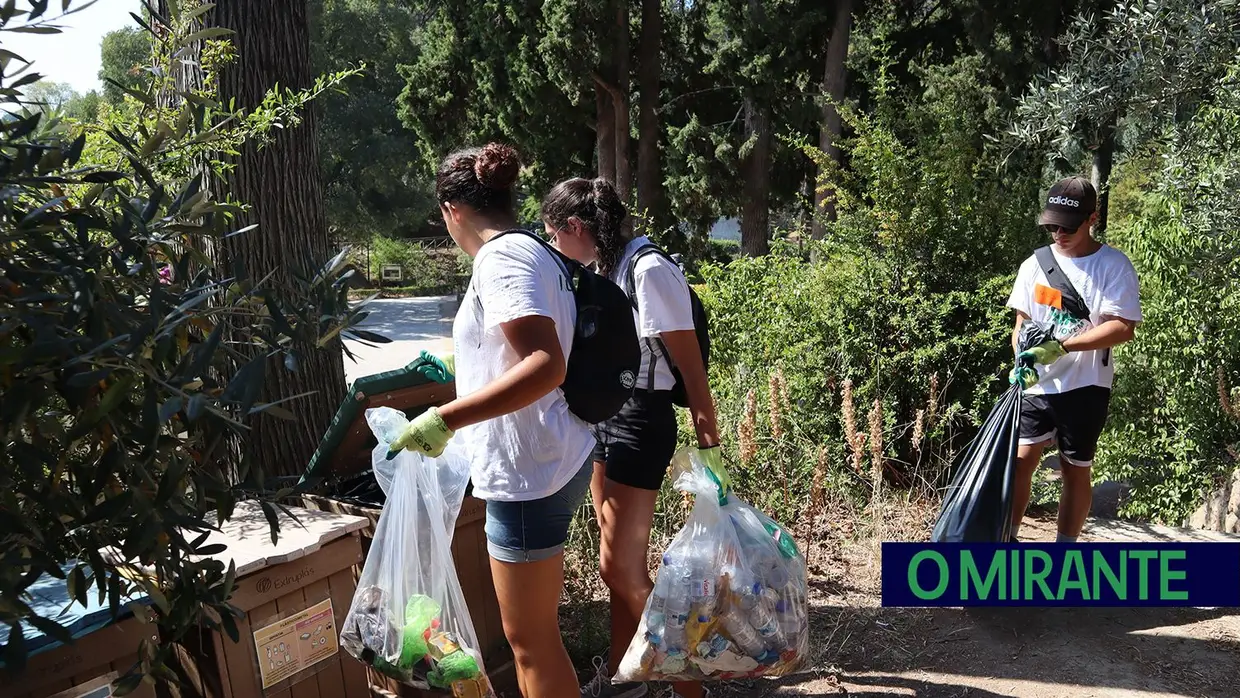 Jovens voluntários em acção pela preservação da Mata Nacional dos Sete Montes