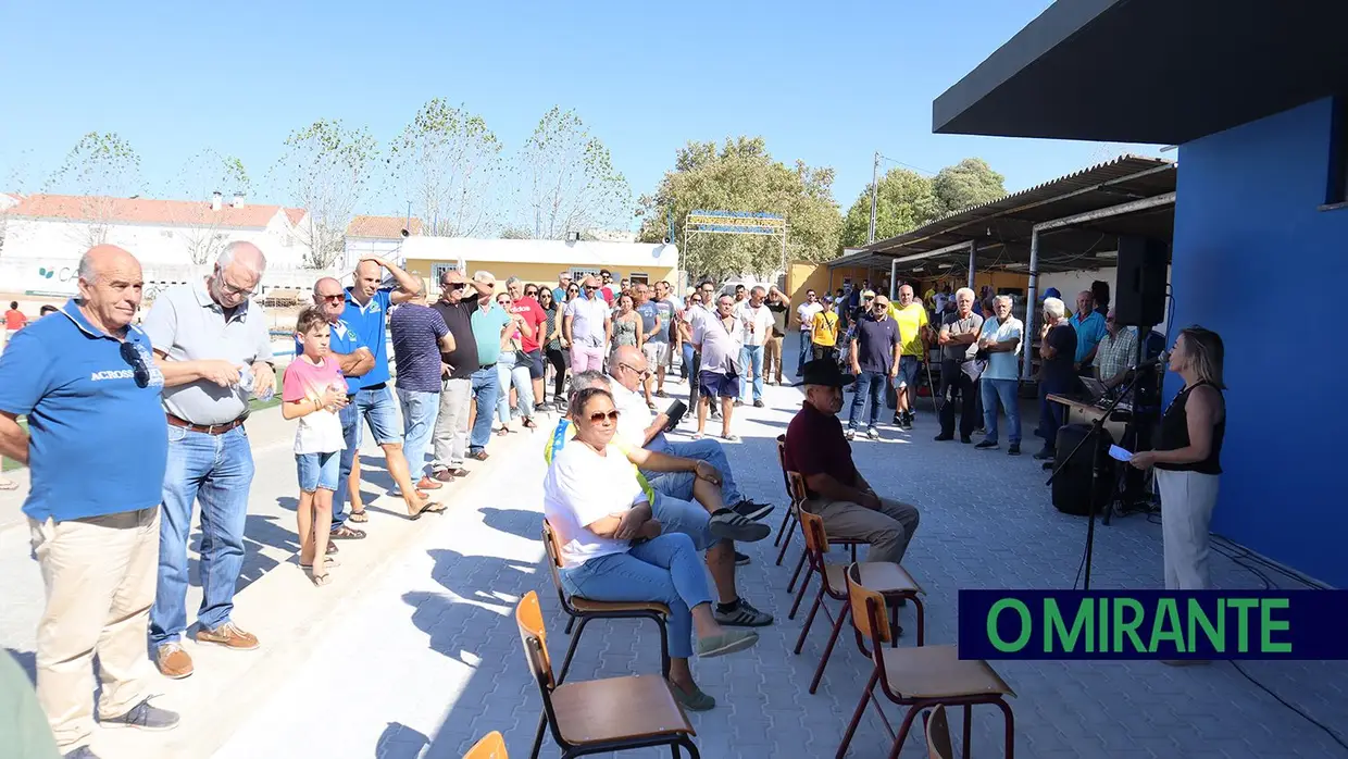 Inauguração dos balneários do Campo dos Carvalhos na Glória do Ribatejo