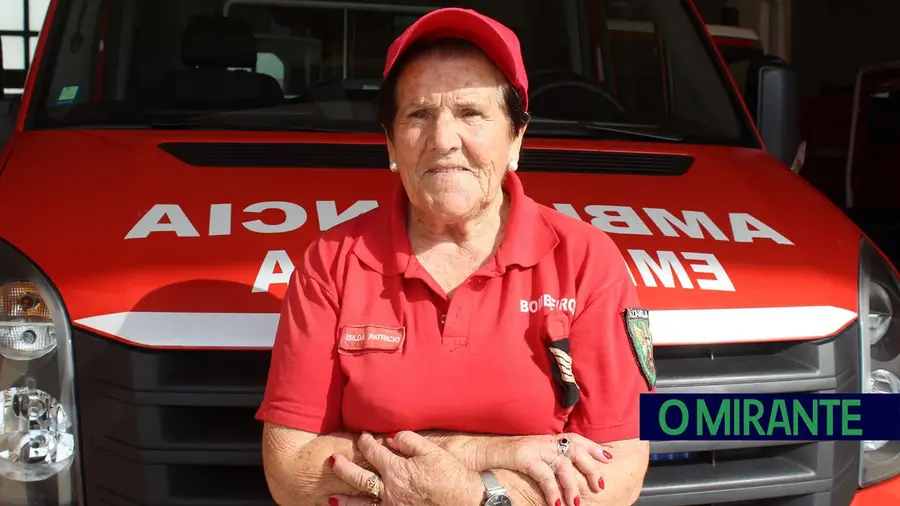Isilda Patrício tem 84 anos e continua ao serviço dos Bombeiros de Azambuja