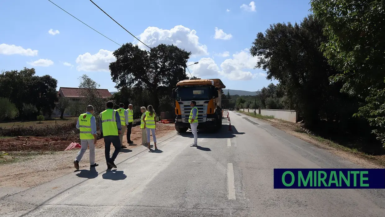 Presidente de Ourém visita obras no concelho