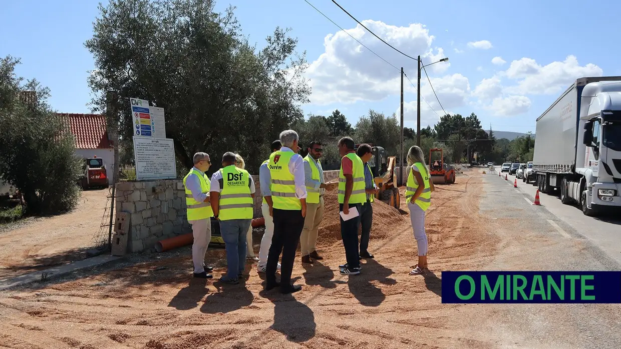 Presidente de Ourém visita obras no concelho