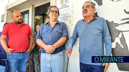 Sérgio Carrinho não escondeu emoção em homenagem da Junta da Chamusca e Pinheiro Grande Sérgio Carrinho não escondeu emoção em homenagem da Junta da Chamusca e Pinheiro Grande