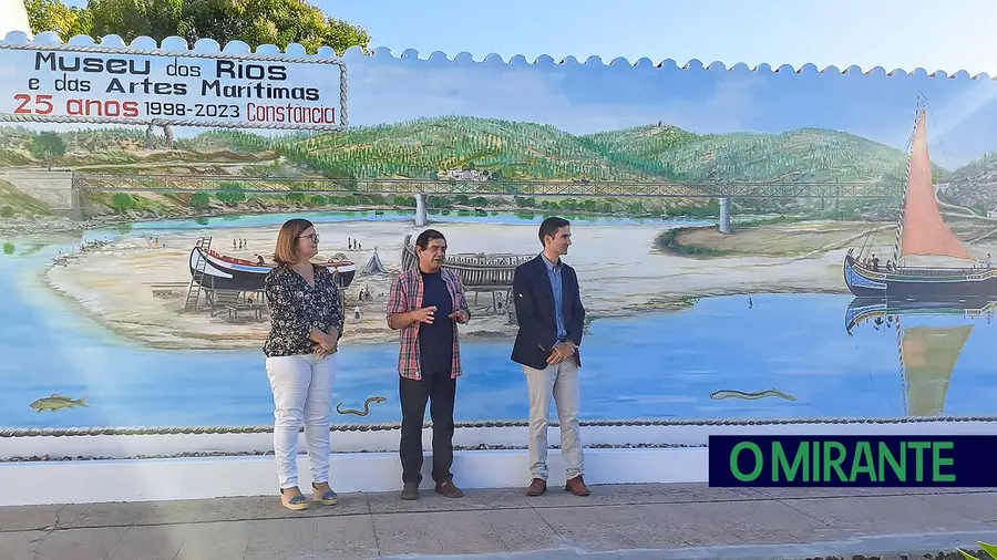 Mural marca os 25 anos do Museu dos Rios em Constância Mural marca os 25 anos do Museu dos Rios em Constância