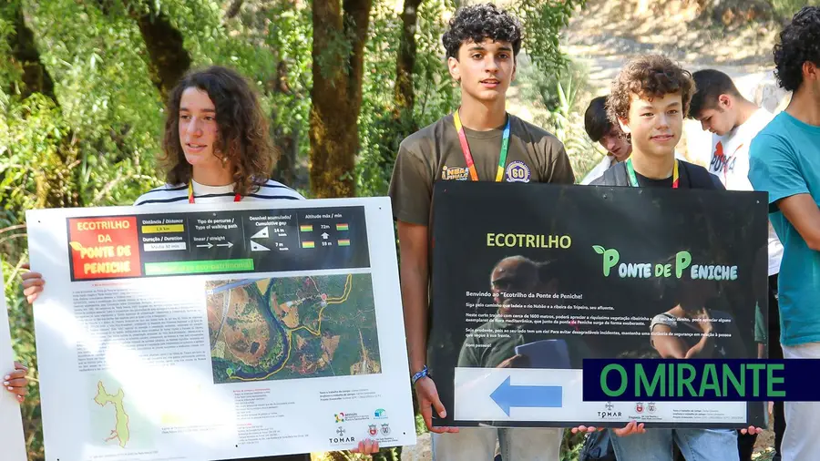 Alunos de Tomar apresentaram Ecotrilho da Ponte de Peniche