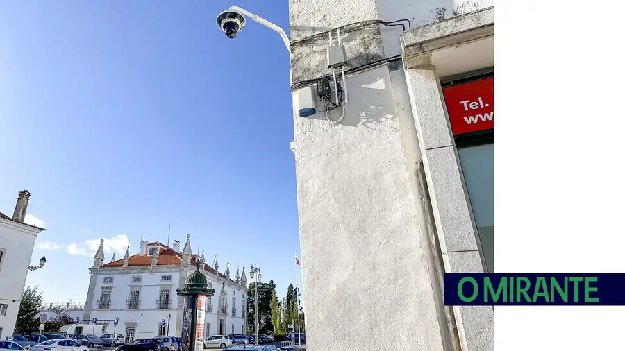 Já há videovigilância no centro histórico de Santarém Já há videovigilância no centro histórico de Santarém