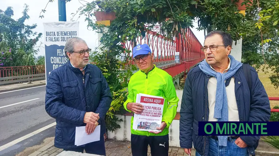 Movimento apela à construção de nova ponte na Chamusca e de troço no IC3 Movimento apela à construção de nova ponte na Chamusca e de troço no IC3
