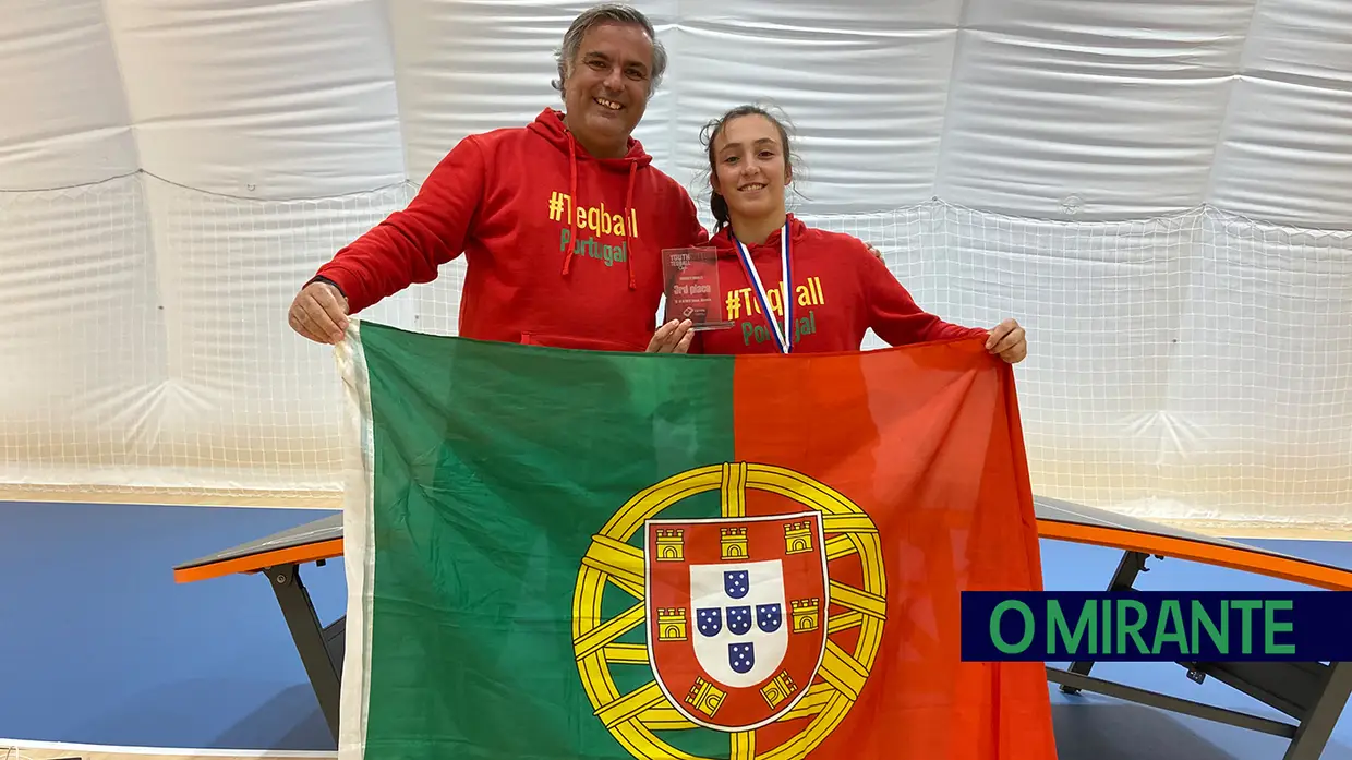 Leonor Pinho ganha medalha de bronze no Campeonato da Europa de Teqball Sub19