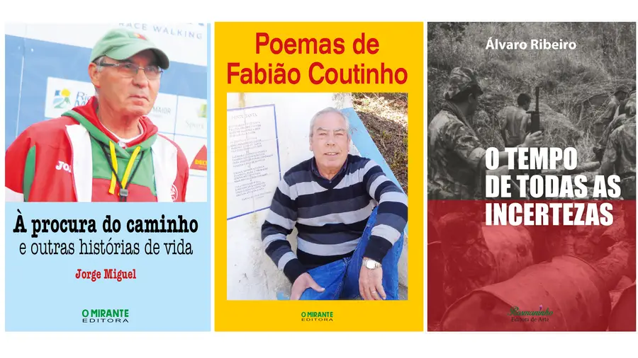 Três livros que contam a história de três homens da nossa terra
