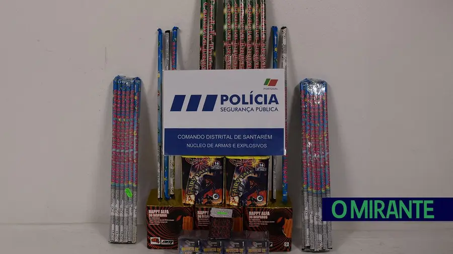 PSP apreende artigos pirotécnicos ilegais PSP apreende artigos pirotécnicos ilegais
