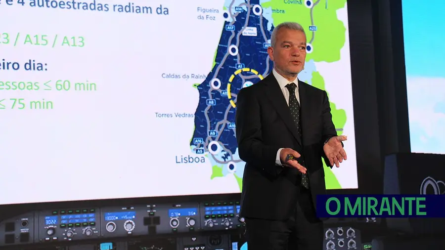 Carlos Brasão é o porta-voz do consórcio Magellan 500, que pretende construir um aeroporto no concelho de Santarém. FOTO ARQUIVO