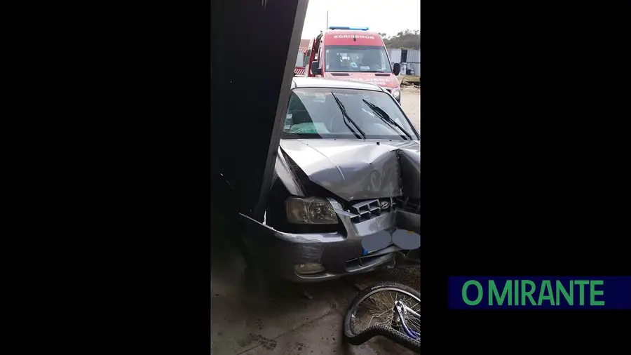 Despiste causa um ferido em Tomar Despiste causa um ferido em Tomar