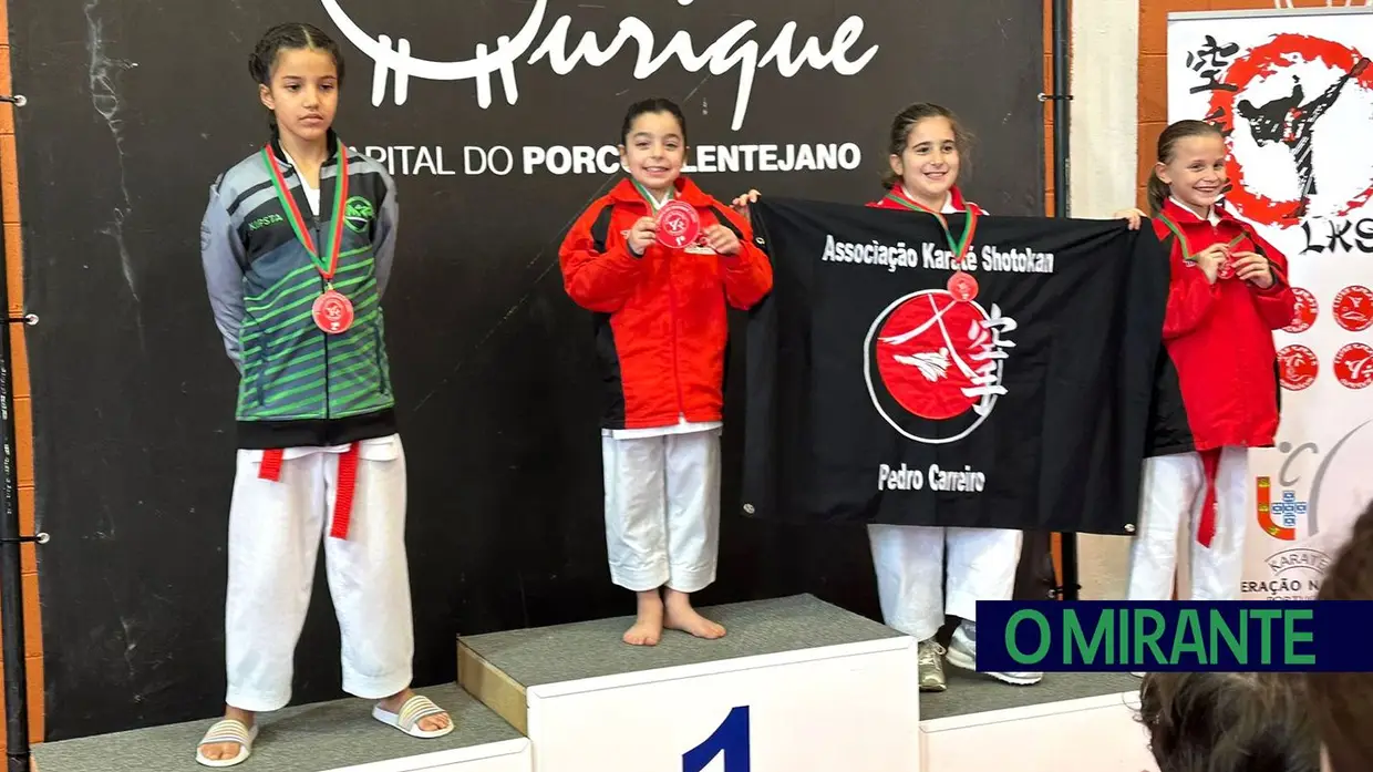 Jovens ribatejanos com muitos pódios no Torneio de Karaté de Ourique