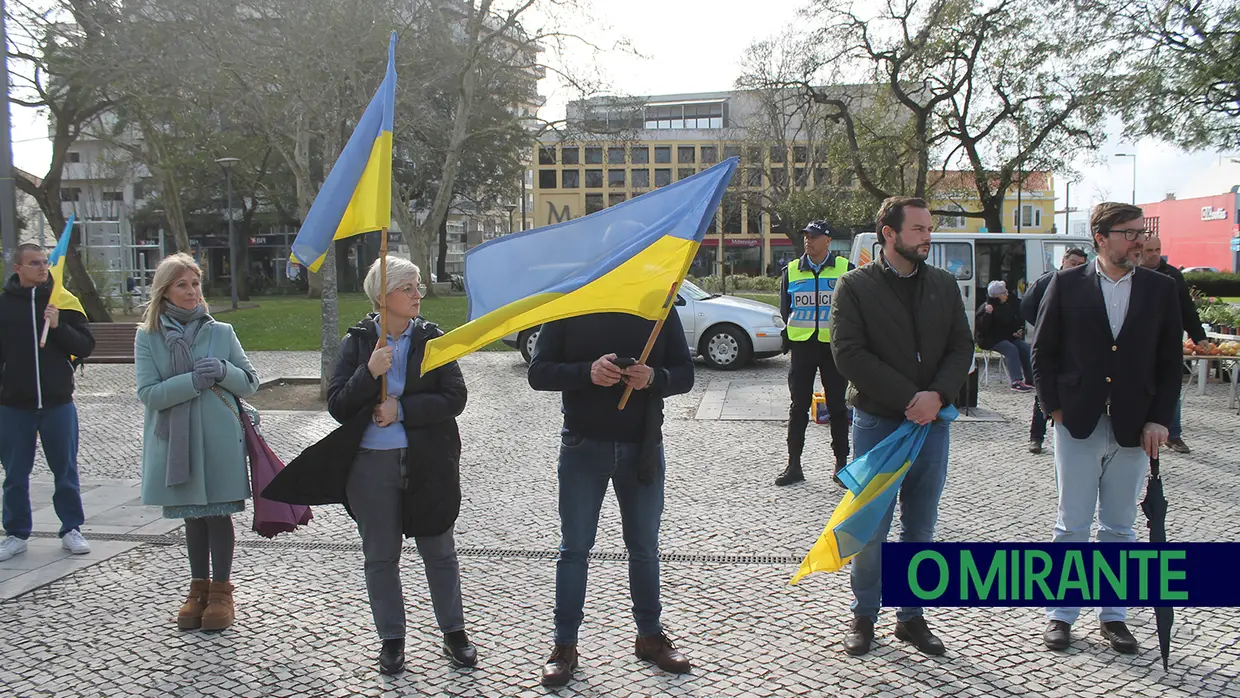 Comunidade ucraniana de Santarém assinalou dois anos de guerra