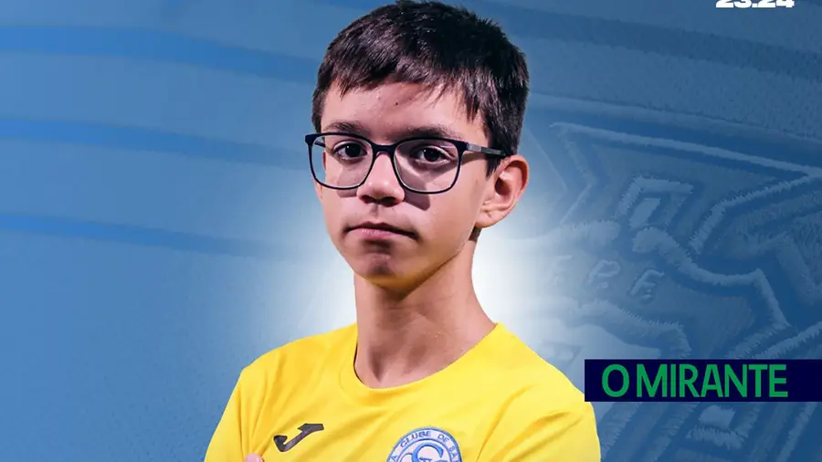 Atleta do Vitória de Santarém em estágio da selecção sub-15 de futsal Atleta do Vitória de Santarém em estágio da selecção sub-15 de futsal
