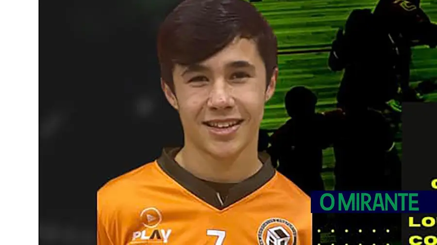 Atleta do CAD Coruche em estágio da selecção sub-15 de futsal