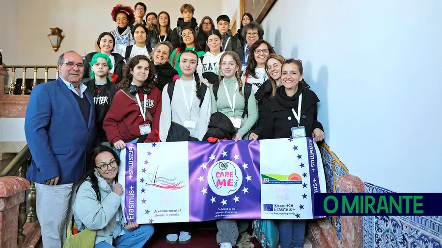 Projeto Erasmus+ trouxe alunos e professores espanhóis a Santarém Projeto Erasmus+ trouxe alunos e professores espanhóis a Santarém
