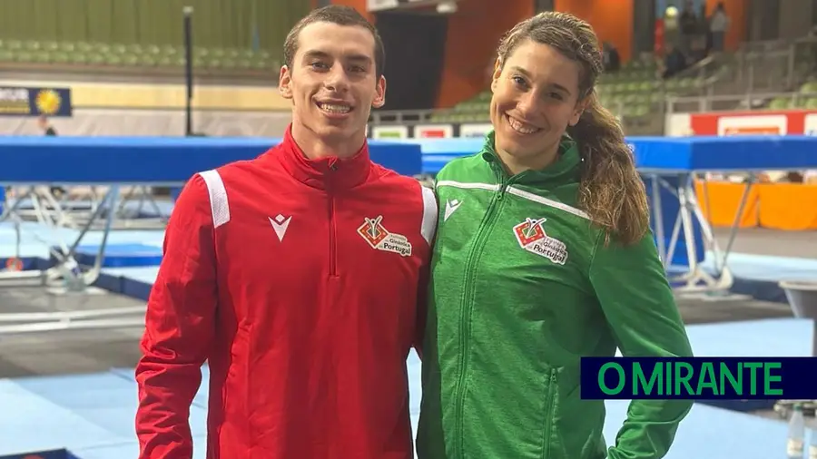 Lucas Santos e Ingrid Maior na Taça do Mundo de Trampolins