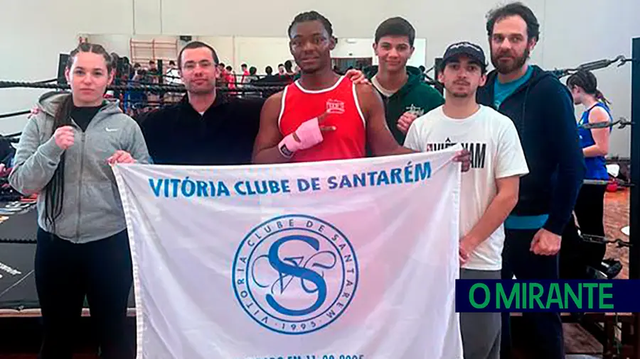 Pugilista do Vitória Clube de Santarém na final de torneio internacional de boxe amador