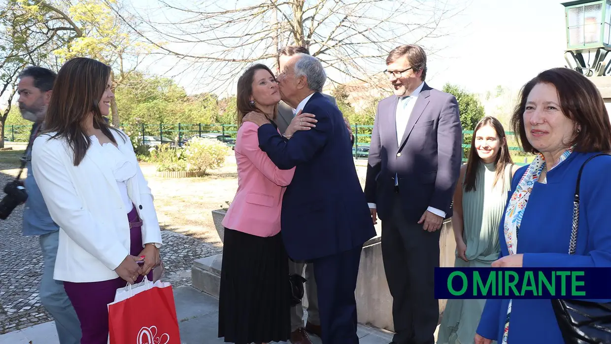 Marcelo Rebelo de Sousa deu uma aula em Santarém e foi recebido com euforia