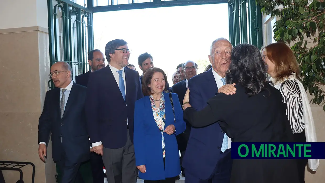 Marcelo Rebelo de Sousa deu uma aula em Santarém e foi recebido com euforia