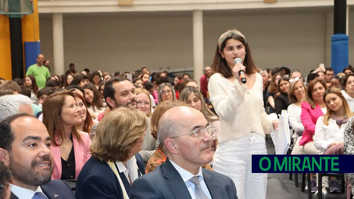 Marcelo Rebelo de Sousa deu uma aula em Santarém e foi recebido com euforia