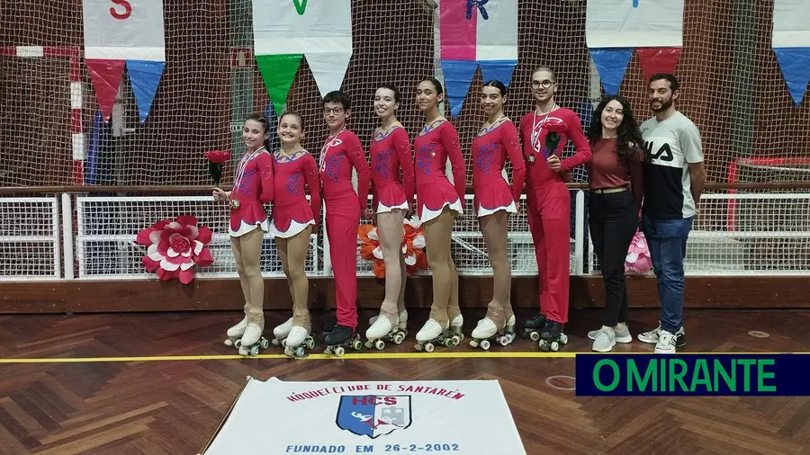 Patinagem de Santarém com vários títulos distritais Patinagem de Santarém com vários títulos distritais